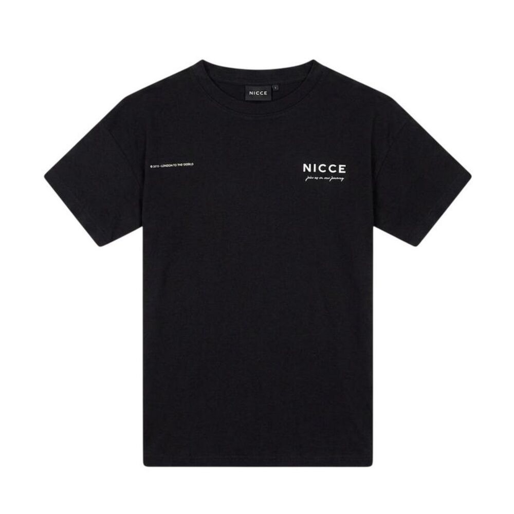 Nicce Mens Crew Neck Oversized T-Shirt / Black